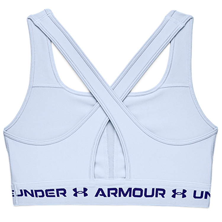 Bra sportive Under Armour UA CROSSBACK MID BRA / Femei / LG / Albastru deschis photo 2
